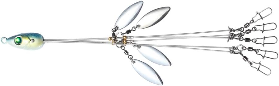 Corki 5 Arms Alabama Umbrella Rig Fishing Lure Bait Rigs with Barrel Swivels for Bass Lures : Sports & Outdoors