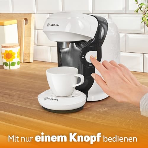 Tassimo Style friendly Kapselmaschine TAS114E, über 70 Getränke, geeignet für alle Tassen, vollautomatisch, nachhaltig, platzsparend, 1400 W, weiß