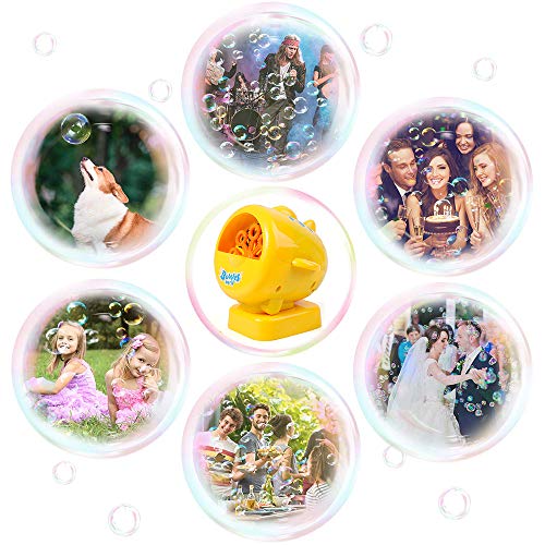 Danvren Bubble Machine, Automatic Bubble Blower Maker Summer Toys for Kids Boys Girls Toddlers,Hundreds of Bubbles per Minute, with 12oz Refill Solution, Airplane Shape for Indoor and Outdoor - Thumbnail 3