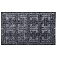 Softlife Rubber Doormat Heavy Duty Front Welcome Doormat Rug, Non-Slip, Waterproof, Low-Profile Mats for Entry, Garage, Patio, Indoor (29 x 17 inch, Dark Gray)