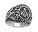 College Style Look (Silver Color) Stainless Steel Freemason Ring Masonic Rings. Freemason's Jewelry for Free Masonry Member. Free Masons Masonary Ring w/Masonic Symbol