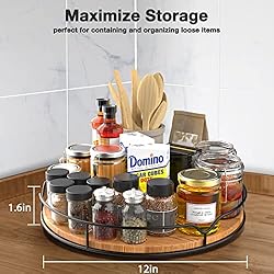 Lazy Susan Turntable Organizer with Anti-slip Mat