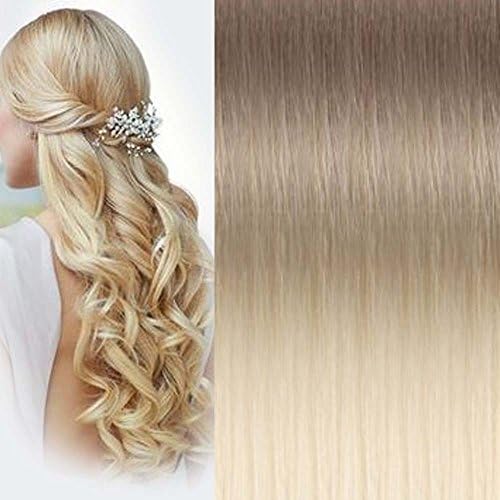 Premium Pre-bonded I-tip Fusion Human Hair Extensions 20" Straight 20 Pcs 16g Hair Weight (Vanilla smoothie)