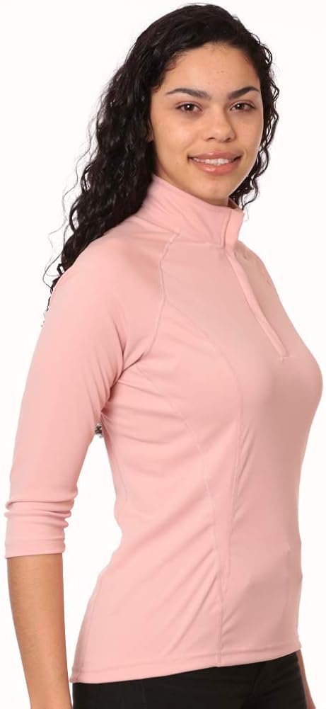 Nozone Sun Protective Equestrian 3/4 Sleeve Tuscany Shirt for Women - UPF 50 at  Women’s Clothing store