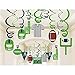 Anor Wishlife 30Ct American Football Hanging Swirl Decorations - Football Game Day Decorations,Sport Game Day Party Supplies