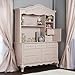 Evolur Aurora Hutch/ Bookcase, Blush Pink
