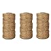 984 Feet Jute Twine, 3 Pcs X 328 Feet Christmas Twine, Best Arts Crafts Gift, Durable Packing String, Brown