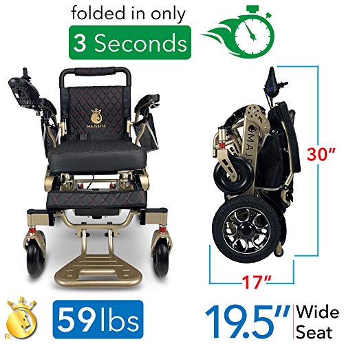 2020 Limited Edition Remote Control Foldable Electric Wheelchair Mobility Aid Lightweight
