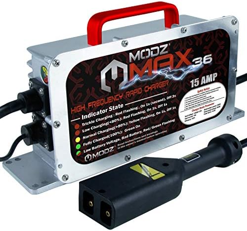 MODZ Max36 15 AMP EZGO TXT Battery Charger for 36 Volt Golf Carts