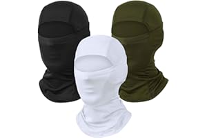 AILONSHAWN 3 Pack Ski Mask for Men Women Balaclava Face Mask Summer Shiesty Mask Full Head Mask for Motorcycle Helmet Sun UV Protection