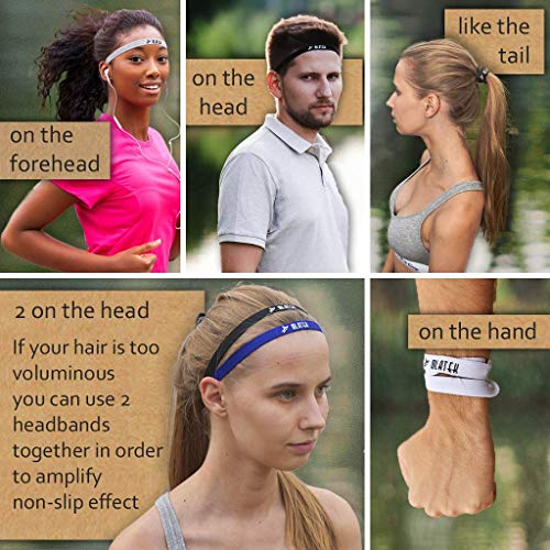 Elastic Sports Headbands 7 Pack Thin Tiendamia Com