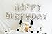 UP Celebrations-Birthday Banner, Happy Birthday Banner, Birthday Balloons, Birthday Decorations, Balloon for Birthday, Foil Happy Birthday Balloons, Balloon Decorations, Balloon Banner (Silver, 16in)