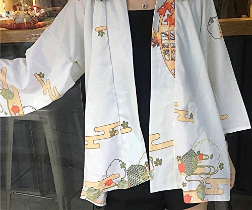 Kimonos Woman Japanese Kimono Cardigan Cosplay Shirt Blouse Women Japanese,1,One Size