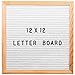 White Letter Board 12X12 Inch Best Size Changeable Letter Sign with Moveable Alphabet - Premium White Felt Letter Board