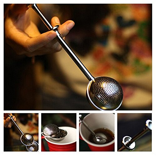 Stainless Steel Mesh Ball Spice Herbal Loose Leaf Infuser Tea Strainer Filter by DOM