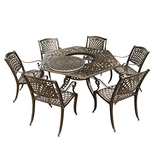 Oakland Living Rose Contemporary Modern and Ornate Traditional Outdoor Mesh Lat…