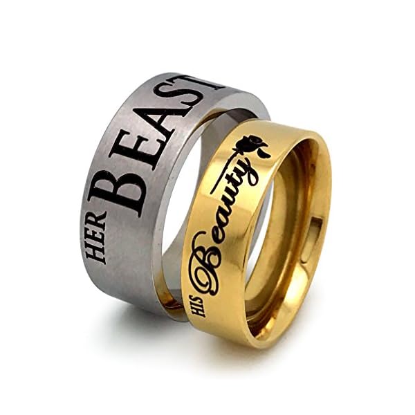 Kriskate & Co, His Beauty Her Beast Ring, His & Hers Rings ...