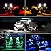 SUNPIE 6 Pods White Rock Lights 6000K Pure White Underglow Light Wheel Wheel Well Lights for Trucks Sedans Car ATV UTV SUV Golf Cart Trailer Motorcycles