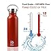 BOGI 20oz Double Wall Vacuum Insulated Stainless Steel Water Bottle-Scratch Resistance,Dishwasher Safe&Eco-Friendly for Outdoor Sports Yoga Camping+Straw Flip Cap,2 Straw&Cleaning Brush-1Year Warranty