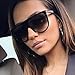 Sunglasses, Mchoice Fashion Unisex Vintage Shaded Lens Thin Glasses Fashion Aviator Mirror Lens Sunglasses (D)