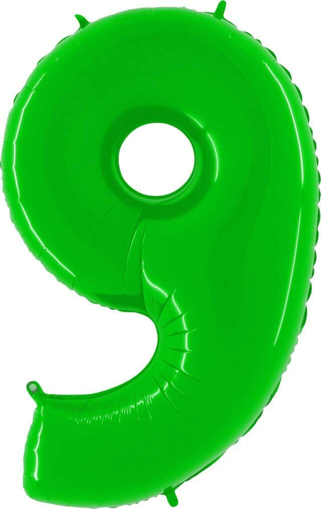Grabo 909WHL-P Number 9 Shiny White Superloon Single Pack, Length-40 Inch, Colour-Hot Lime, One Size
