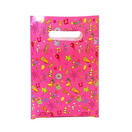 Wowfit 56 CT Party Bags - Assorted Party Favor Bags - 56 Goodie Bags in 4 Colors - Perfect for Birthdays, New Years, Graduations, Anniversaries, Baby Showers, and More - 6.8 x 10 Inch Birthday Bags - Thumbnail 4
