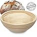Carenoble Bread Basket Proofing Bowl - Premium Quality 8.5 inch Round Banneton Rattan For Rising Patterns Dough/Sourdough - Professional Brotform for Artisan Bread Baking