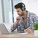 REETEC Bluetooth Headphones Over Ear - [Colorful LED Lights, 20H Playtime] Foldable Hi-Fi Stereo Wireless Headphones with Built-in Mic for iPhone, iPad, Smartphones, Laptop, PC, SD/TF, Grey