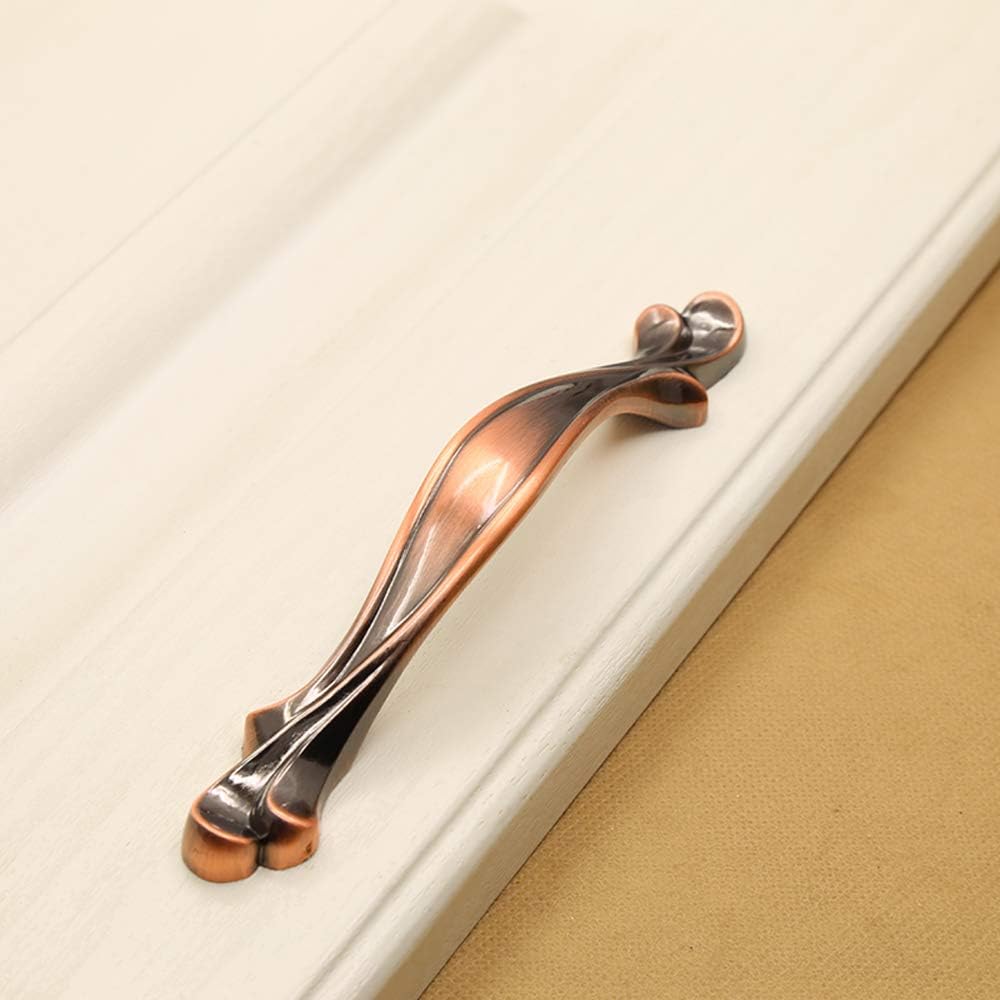 KanDery 6PCS Vintage Cabinet Handles, Chic Drawer Pull, Furniture Door Pull, Antique Kitchen Cupboard Handle - Image 4