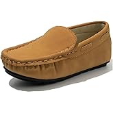 Moceen Boys Loafers, Soft Slip-On Moccasin Oxford Shoes for Toddler/Little Kids, Casual Boat Shoes for School Uniforms and Everyday Wear
