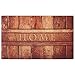 2 Pack Rubber Indoor Doormat Rustic Entrance Welcome Mat 18X30 Low Profile Front Door Mat Home Decor Non Slip Entryway Rug for Apartment Garage Kitchen Wood Words Inside Shoe Scraper Floor Carpet