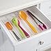 InterDesign Linus Twin Kitchen Drawer Organizer for Silverware, Spatulas, Gadgets - 6