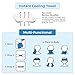 Cooling Towels 3 Pack - Lightweight Microfiber for Gym, Workout, Sport & Sweat - Quick Drying for Body, Neck & Face, Work, Travel, Camping, Swimming, Beach, Hot Weather, Men & Women