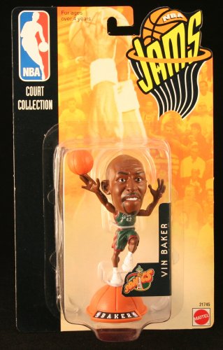 VIN BAKER / SEATTLE SONICS * 98/99 Season * NBA JAMS Super Detailed * 3 INCH * Figure - SUPERSONICS