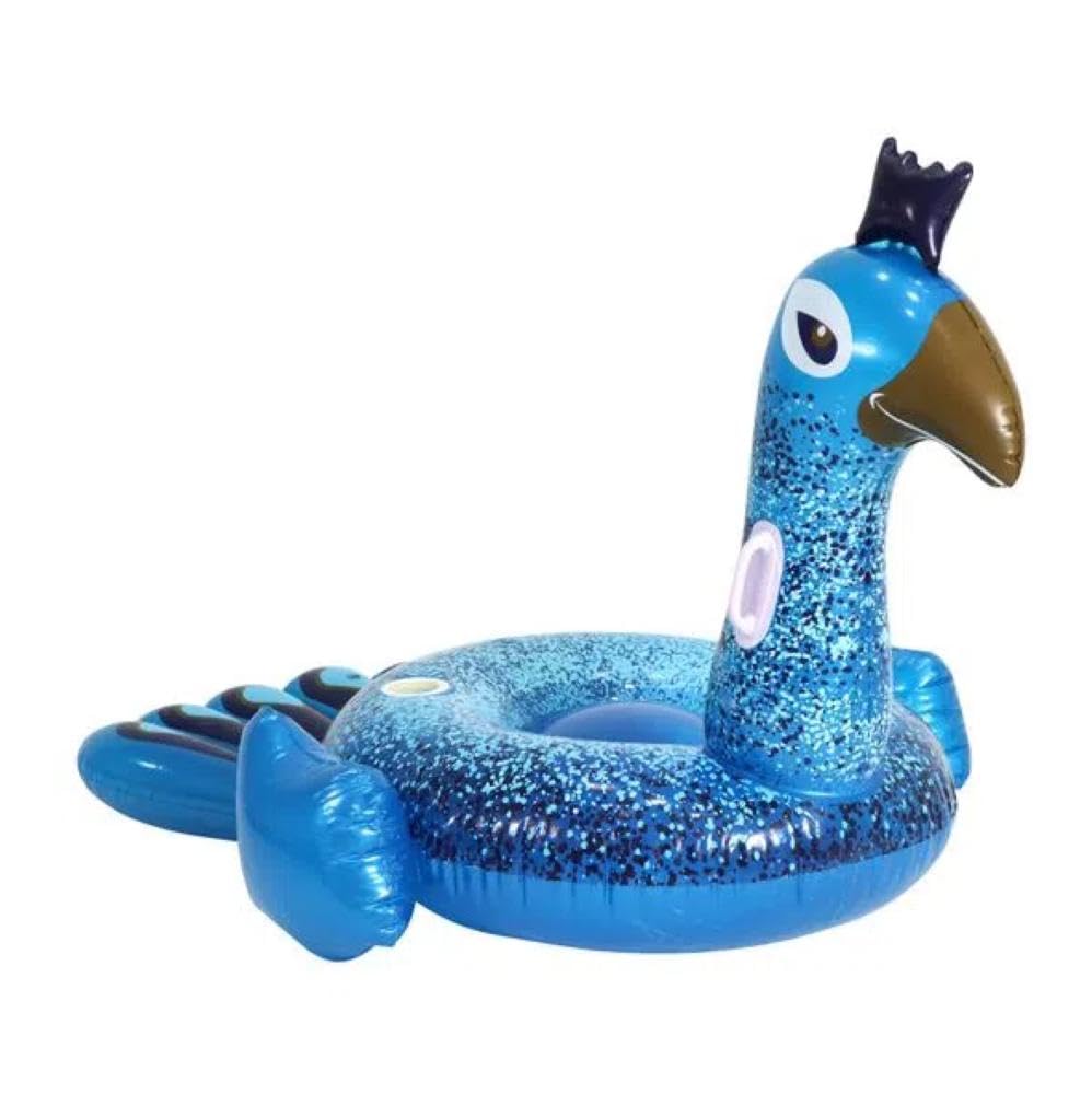 Bestway Inflatable Ride On Pretty Peacock Pool Float Lilo