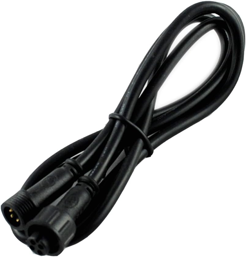 7Colors 1m 3.28ft 4Pin Extension Cable Wire with Male and Female Connectors at Both Ends for RGB Multi-color LED Deck Light