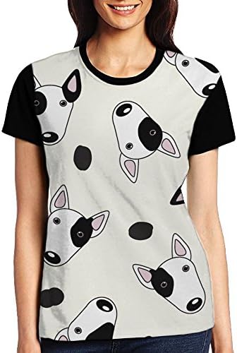 Sister Home Bull Terrier Face Lady Funky Raglan Undershirt