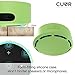 Silicone Case for Amazon Echo Dot with 3M Wall Mount Pad [No Drills] by Cuvr (Green)