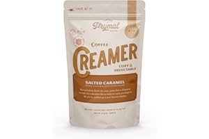 PRYMAL COFFEE CREAMER PRYMAL Salted Caramel Coffee Creamer - Keto, Sugar Free, Non Dairy, Low Carb - Non Refrigerated Powder with MCT oil (11.3oz Bag)