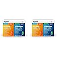 Amazon Basic Care Cold and Flu Relief, Daytime and Nighttime Combo Pack Softgels, Powerful Cold Medicine for Day and Night Multi-Symptom Relief, 48 Count(Pack of 2)