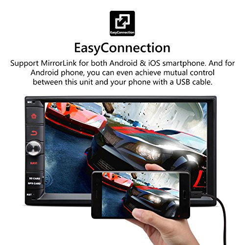 2019 Car Head Unit, Eonon Android 8.1 Double Din Car Stereo Radio 7" 32GB ROM Car GPS Navigation Head Unit, Support Fastboot Bluetooth, WiFi Connection (NO DVD/CD)- GA2175 (GA2165)