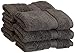 Superior Egyptian Cotton Pile Face Towel/Washcloth Set of 6, Ultra Soft Luxury Towels, Thick Plush Essentials, Absorbent Heavyweight, Guest Bath, Hotel, Spa, Home Bathroom, Shower Basics, Charcoal