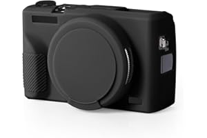 Camera Case for Canon G7X Mark III Digital Camera, Silicone Case with Removable Lens Cover Scratch-Resistant Soft Protective 