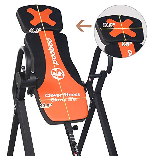 pooboo Inversion Table for Back Pain, Foldable Inversion Machine