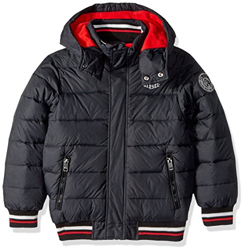 Diesel Boys' Big Outerwear Jacket (More Styles Available), Bubble/Black, 14/16