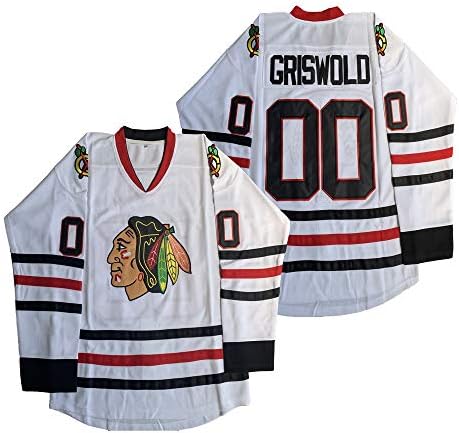 Mens Griswold #00 X-Mas Christrmas Vacation Stitched Movie Hockey Jersey S-XXXL