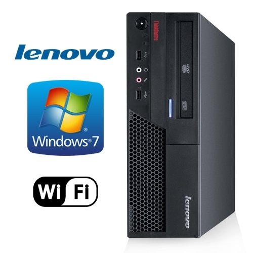 Lenovo ThinkCentre M58P - Intel Dual Core 3.0GHz, 4GB DDR3, New 1TB Hard Drive, Windows 7 Pro 32-Bit, WiFi (Prepared by ReCircuit)