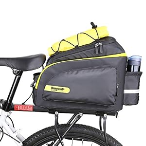 Rhinowalk Waterproof Pannier Bag for Bike – Mountain Road Bike Rear Seat Bag Bicycle Trunk Pouch Large Shoulder Bag with…