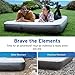 Etekcity Air Mattress Queen Size Camping Air Bed Blow Up Bed Inflatable Mattress Raised Airbed Without Pump for Guest, Hiking, Height 9″, 2-Year Warranty, Storage Bagthumb 2