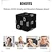 Labvon Fidget Cube in Style With Infinity Cube Pressure Reduction Toy For ADD, ADHD, Anxiety, and Autism Adult and Children(Black)